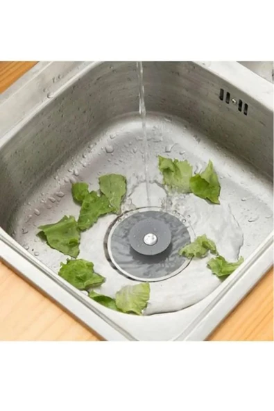 Çok Amaçlı Lavabo Gider Tıkacı | Silikon Süzgeç ve Tıpa | Mutfak, Banyo, Küvet Uyumlu - Resim 3
