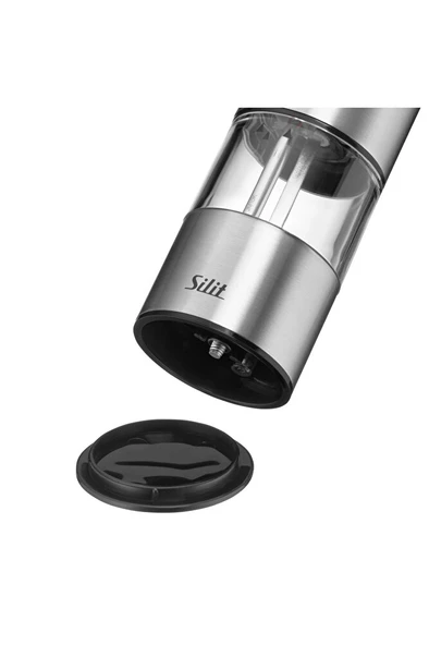 İkili Pilli Gümüş Baharatlık - 2