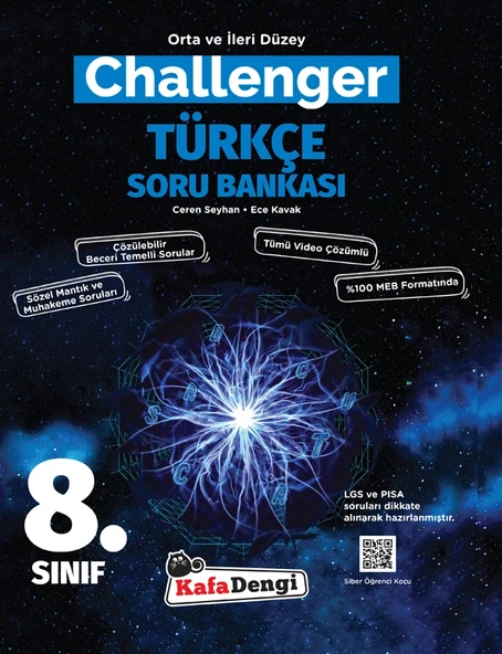 Kafa Dengi Yayınları 8. Sınıf Challenger Türkçe Soru Bankası ürün görseli