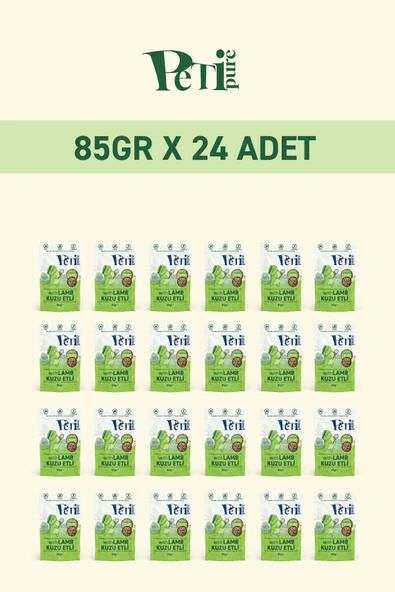 Petipure Kuzu Etli Yaş Kedi Maması 85 gr x 24 Adet – Jöle İçinde Parça Etli - Yetişkin Kedi - 2