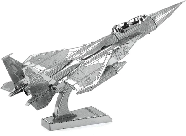 3D Metal Maket Bulmaca Puzzle F15 Figther modeli kitleri 14+ Yaş