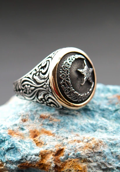 925 Ayar Gümüş Erkek Yüzük sy00091 ürün görseli 1