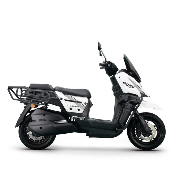 Skyjet Luckın Elektrikli Moped Beyaz - 2