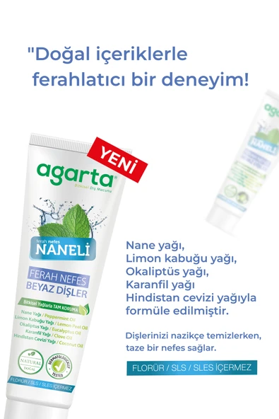 Agarta Doğal Naneli Diş Macunu 100 ml - Resim 7