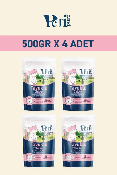 Petipure Tavuklu Kuru Yavru Kedi Maması 2 Kg - 2