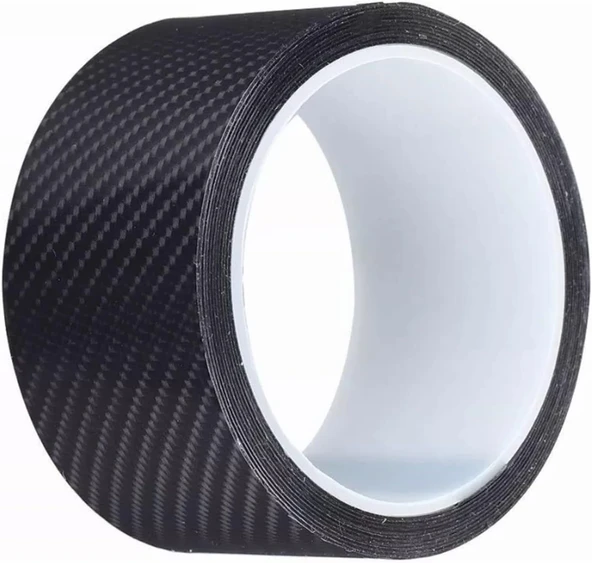 Kapı Eşiği Tampon Bagaj Koruma Folyosu Karbon Folyo 5cmx5m Siyah - 5