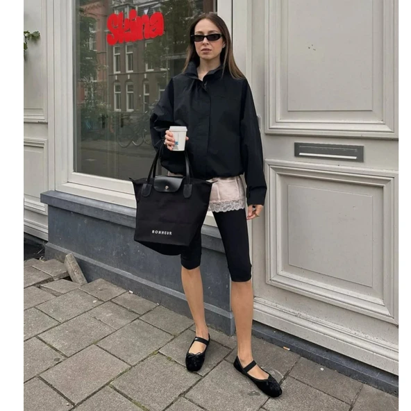 BONHEUR N 7 Kanvas Çanta- Iconıc Black - Resim 5