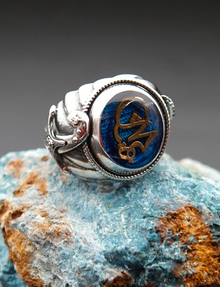 925 Ayar Gümüş Erkek  Yüzük sy00090 - Resim 2