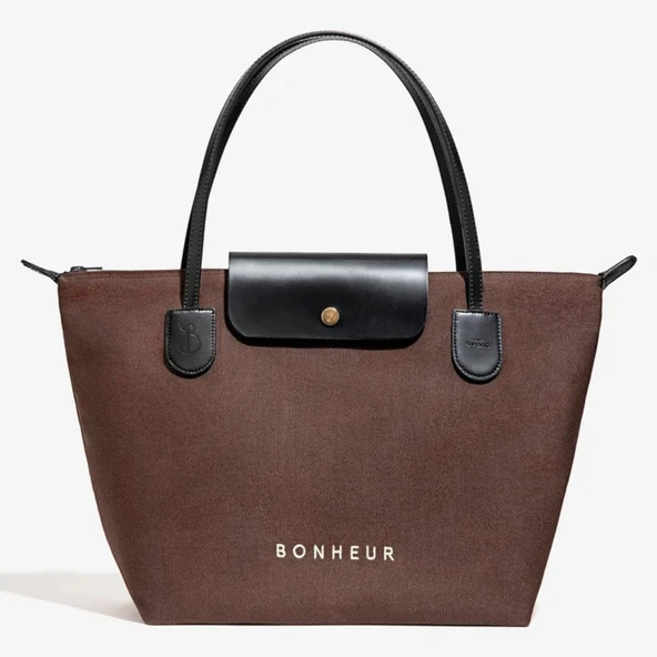 BONHEUR N 7 Kanvas Çanta- Chocolate Brownıe ürün görseli 1