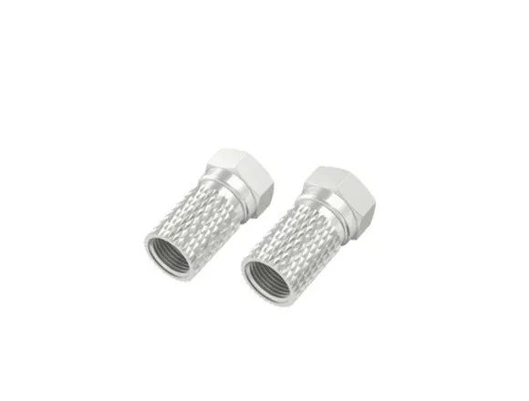 Hama HM.205205 F Fiş 6.5 mm Vidalı 2 Parça Ucu Beyaz Uydu Kablosu