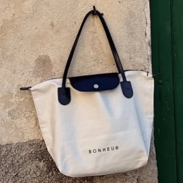 BONHEUR N 7 Kanvas Çanta- Coconut Mılk - Resim 3