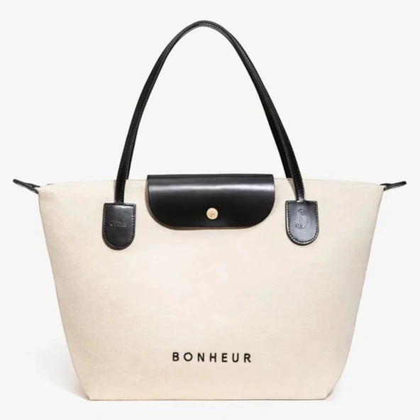 BONHEUR N 7 Kanvas Çanta- Coconut Mılk - Resim 2