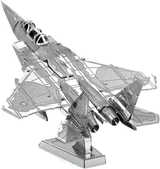 3D Metal Maket Bulmaca Puzzle F15 Figther modeli kitleri 14+ Yaş - 2