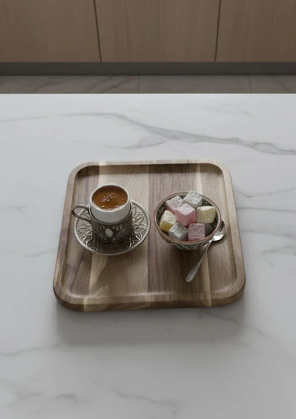 Akasya Sunumluk - Sunum Tabağı 20x20 CM - 3