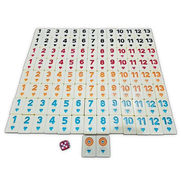 Okey Taşı Melamin Kılıflı Okey Takımı Taşları ( iç Taş) - Resim 3