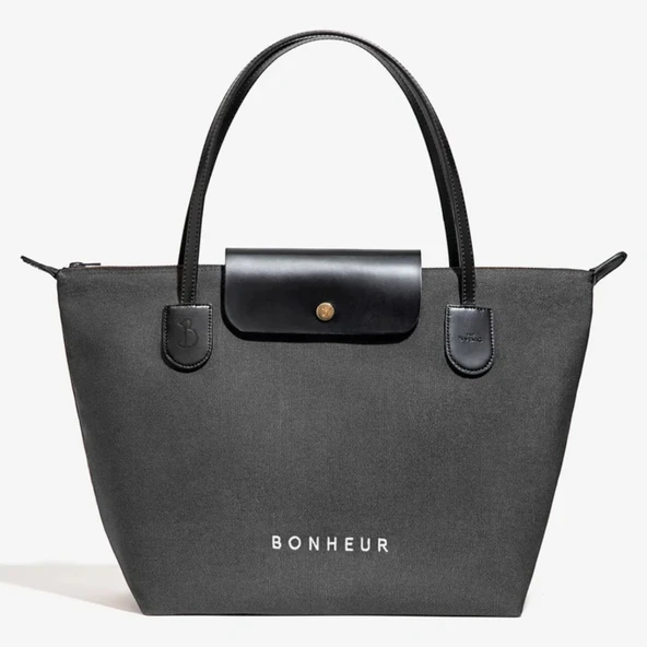 BONHEUR N 7 Kanvas Çanta- Denım Gray ürün görseli 1