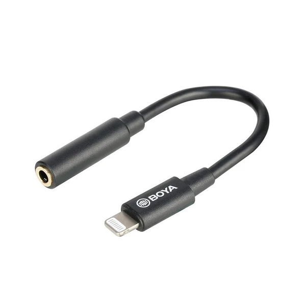 Boya BY-K3 Apple Lightning 3.5mm Ses Çevirici - 1