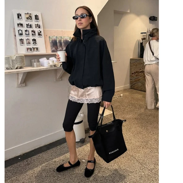 BONHEUR N 7 Kanvas Çanta- Iconıc Black - Resim 4