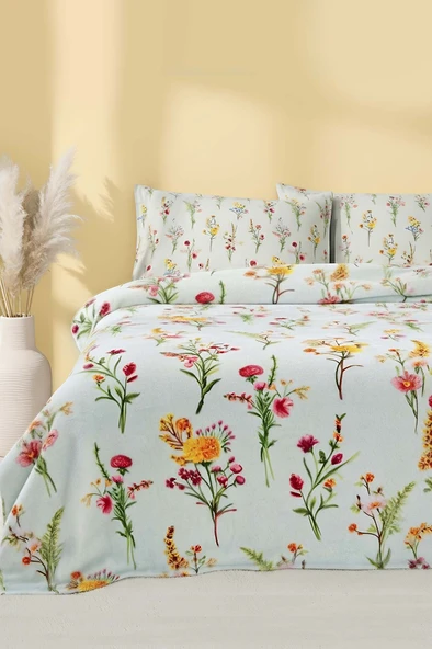 Rivaİstanbul Begonvil Çift Kişilik Peluş Battaniye ürün görseli