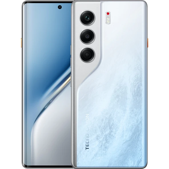 Tecno Camon 40 Pro 5G 12 256 Cep Telefonu Glacier White