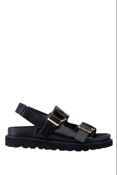 Stato Klasik Tasarım Kadın Sandalet Siyah - Resim 2