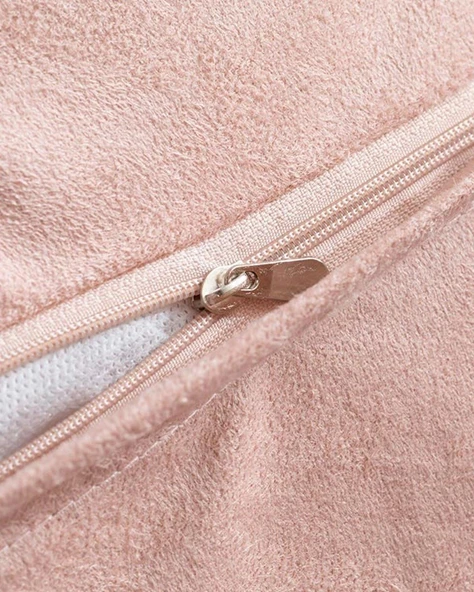 English Home Jade Pelüş Kırlent Kılıfı Pudra - Resim 3