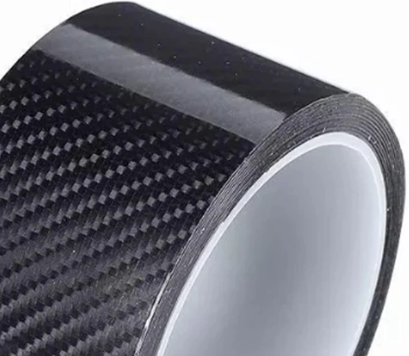 Kapı Eşiği Tampon Bagaj Koruma Folyosu Karbon Folyo 5cmx5m Siyah - 6