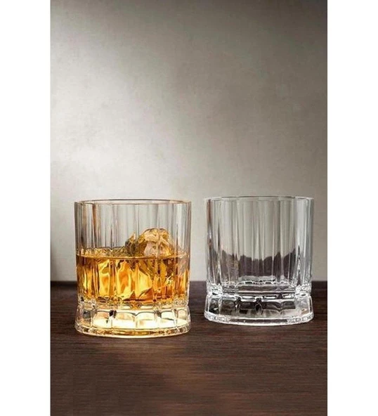 Paşabahçe 68184 Nude Wayne Kristal Viski Bardağı 6'lı 330cc - Resim 2