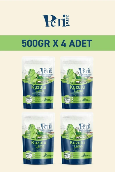 Petipure Kuzu Etli Kuru Yetişkin Kedi Maması 2 Kg - 2