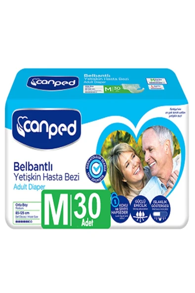 Polietilen Yetişkin Hasta Bezi M Beden 30'lu ürün görseli