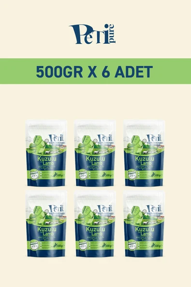 Petipure Kuzu Etli Kuru Yetişkin Kedi Maması 3 Kg - 2