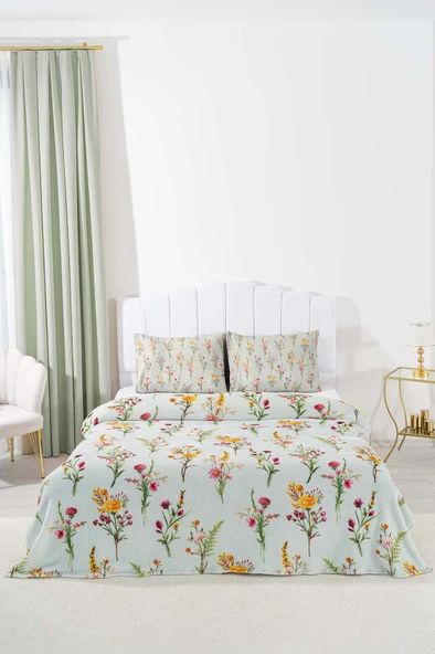 Rivaİstanbul Begonvil Çift Kişilik Peluş Battaniye - Resim 2