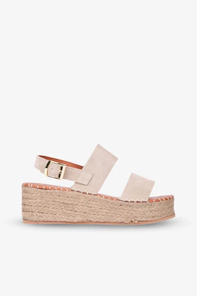 Stato Kalın Taban Kadın Sandalet Vizon - Resim 3