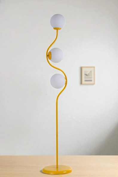 Lumexx TURAN 3 LÜ SARI LAMABDER BEYAZ CAMLI ürün görseli