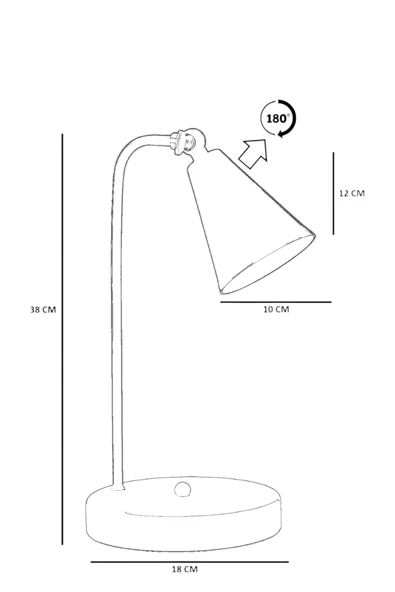 Lumexx YENİ DORA SARI MASA LAMBASI - Resim 4