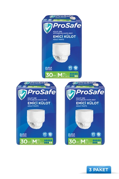 Tekstil Yüzey Emici Külot Medium 30'lu 3 Paket 90 Adet ürün görseli