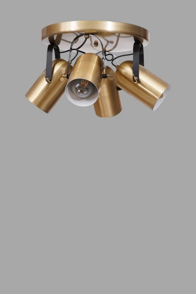 Lumexx LONDON 4 LÜ TEPSİLİ ESKİTME PLAFONYER AVİZE - Resim 3