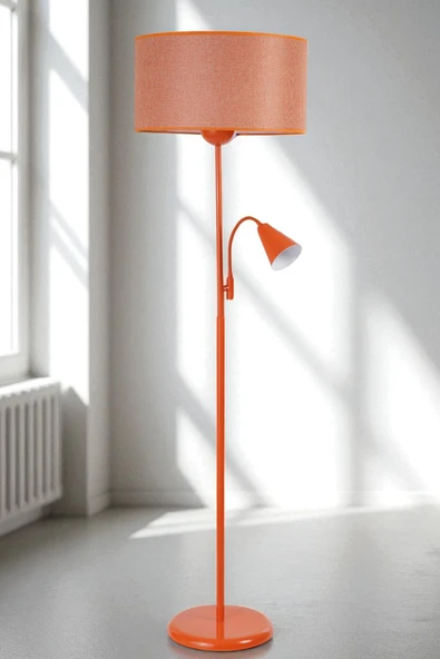 Lumexx DEVİN TURUNCU LAMBADER SİLİNDİR HASIR TURUNCU ABAJURLU ürün görseli