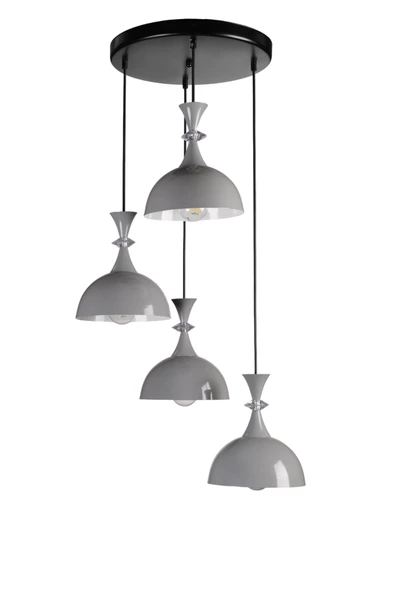 Lumexx AKAY 4 LÜ TEPSİLİ GRİ SARKIT - Resim 2