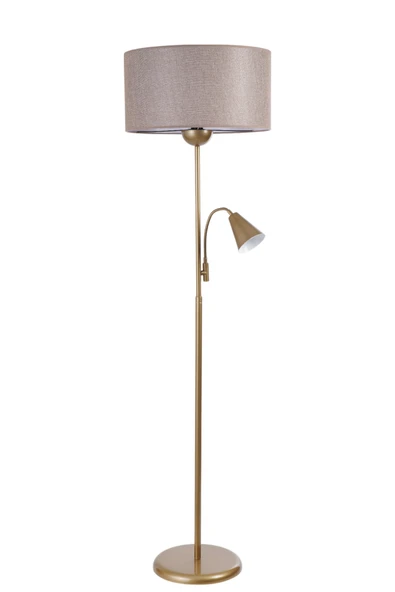 Lumexx DEVİN ESKİTME LAMBADER SİLİNDİR KOYU HASIR ABAJURLU - Resim 2