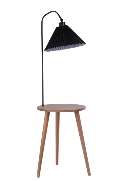 Lumexx ATLAS NATUREL-SİYAH LAMBADER PİLELİ SİYAH ABAJURLU - Resim 2