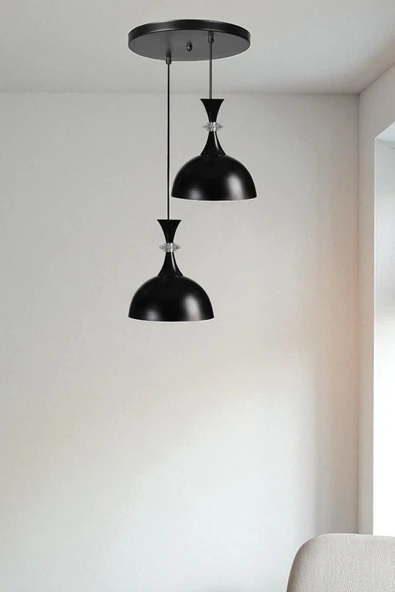 Lumexx AKAY 2 Lİ TEPSİLİ SİYAH SARKIT ürün görseli