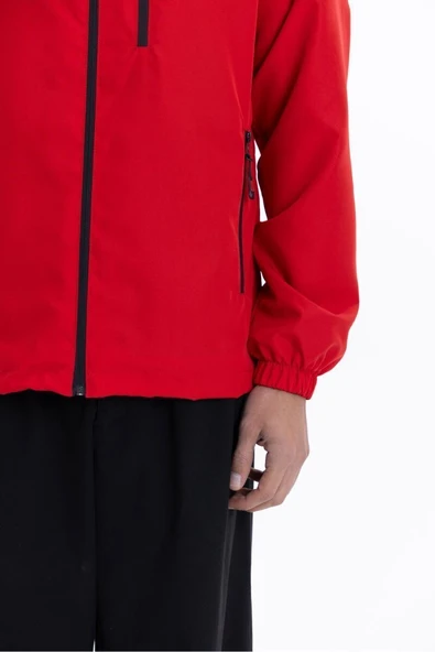 İçi Astarlı Su ve Rüzgar Geçirmez Erkek Cepli Yağmurluk - Resim 9