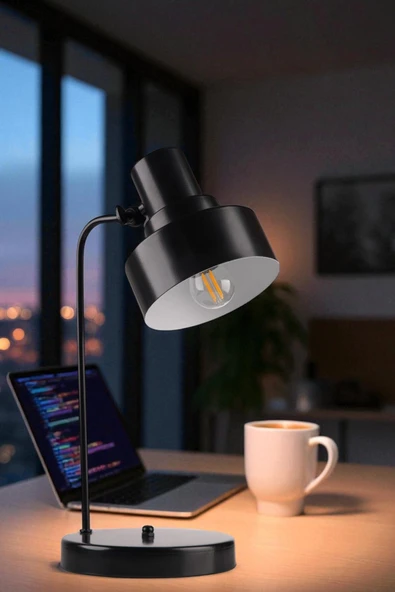 Lumexx DANİEL SİYAH MASA LAMBASI - Resim 2