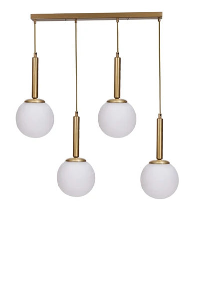 Lumexx SEZGİ 4 LÜ SIRALI ESKİTME BEYAZ CAMLI SARKIT - Resim 2