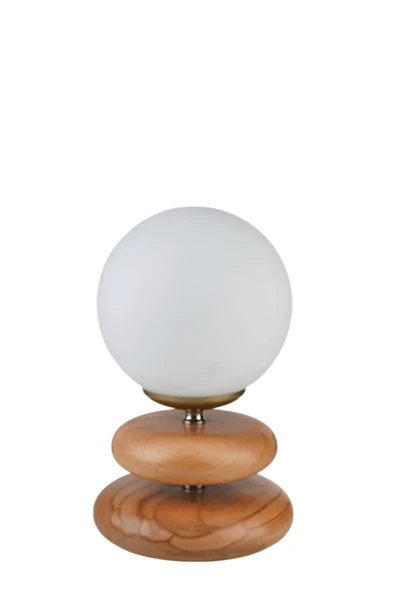 Lumexx MARS NATUREL BEYAZ CAMLI MASA LAMBASI - Resim 3