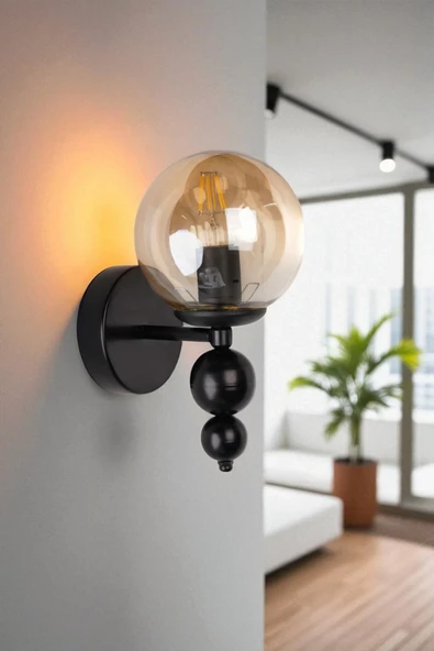 Lumexx YAREN SİYAH BAL CAMLI APLİK ürün görseli