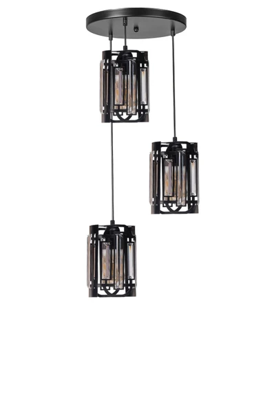 Lumexx BALA 3 LÜ TEPSİLİ SİYAH SARKIT - Resim 2