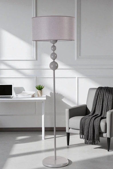 Lumexx HAYAL GRİ LAMBADER SİLİNDİR HASIR GRİ ABAJURLU ürün görseli