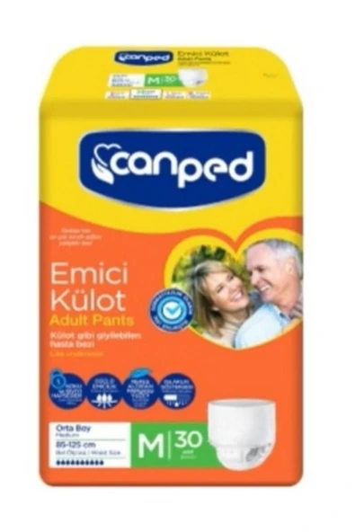 Emici Külot Canped Hasta Bezi Medium 30'lu 85x125 Cm ürün görseli